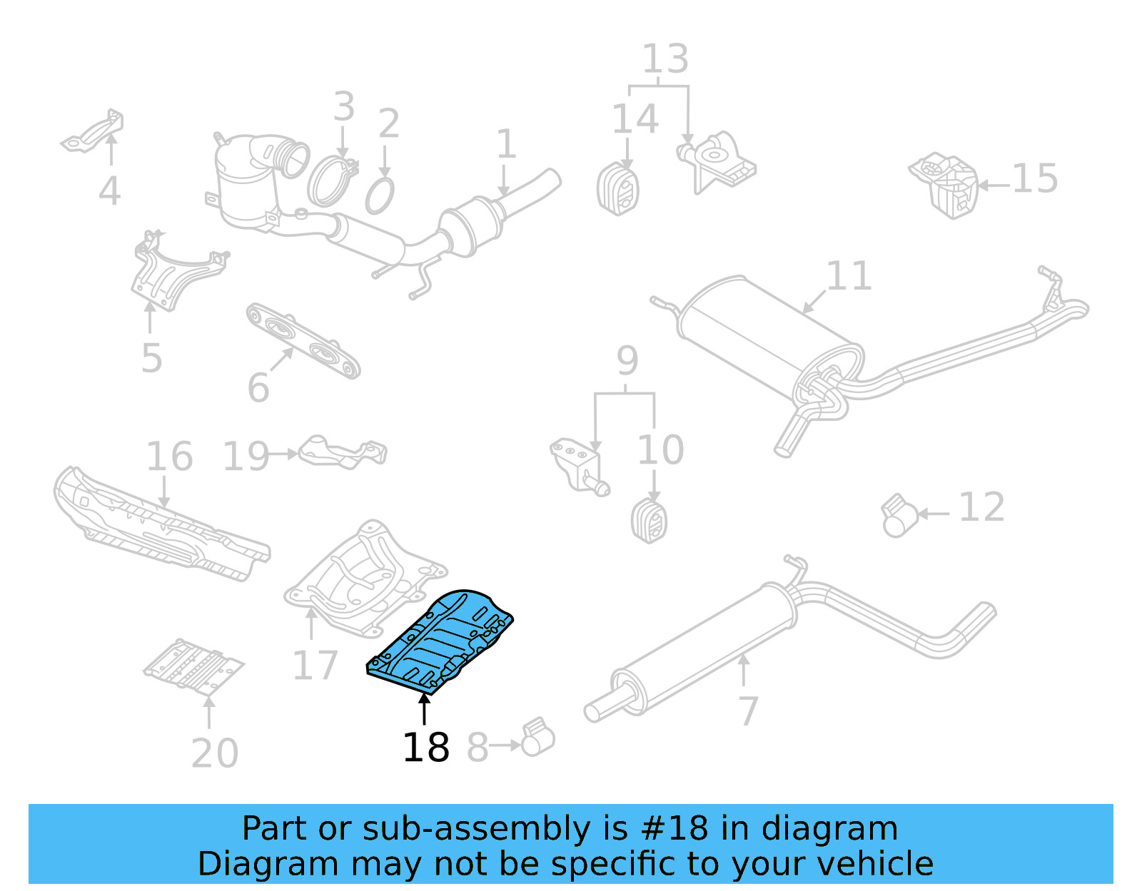 Rear Shield 2GJ-825-205-A - View 4