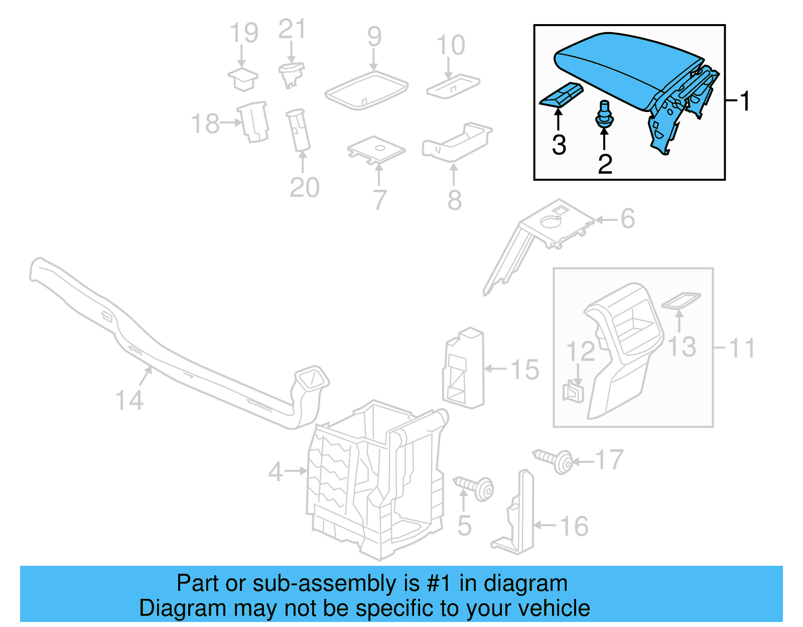 Armrest 561-864-207-S-85T - View 4