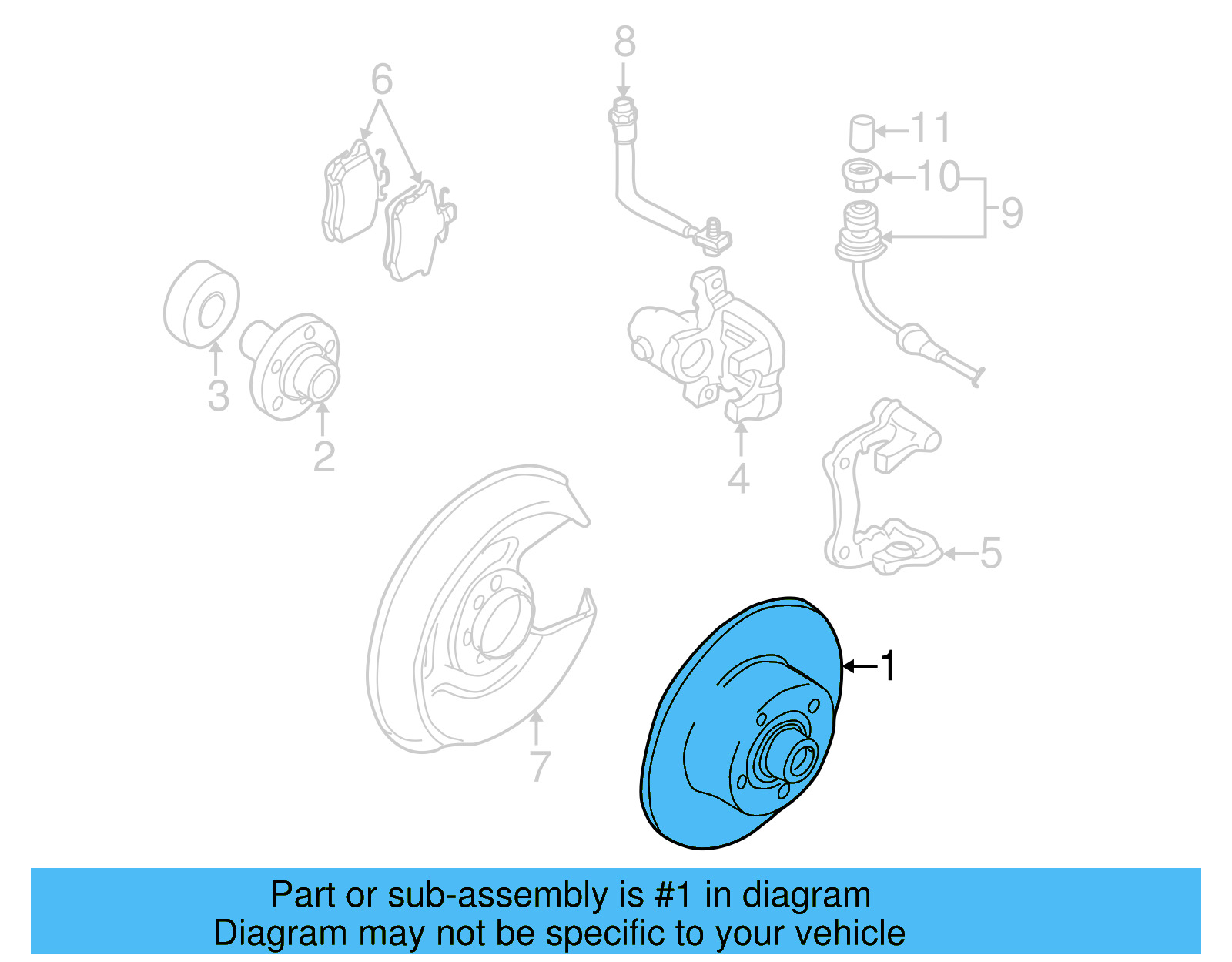 Rotor 8D0-615-601-A - View 7