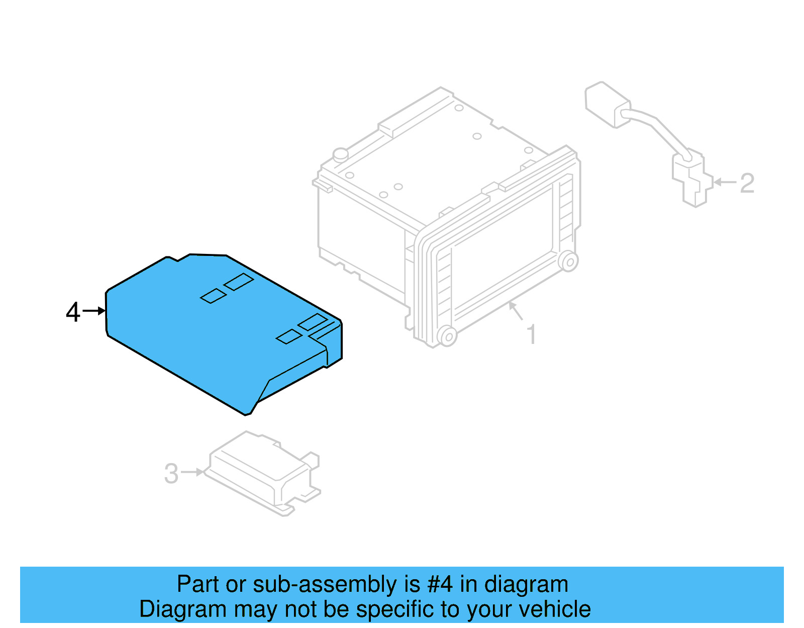 Control Module Bracket 5C0-971-262-B - View 4