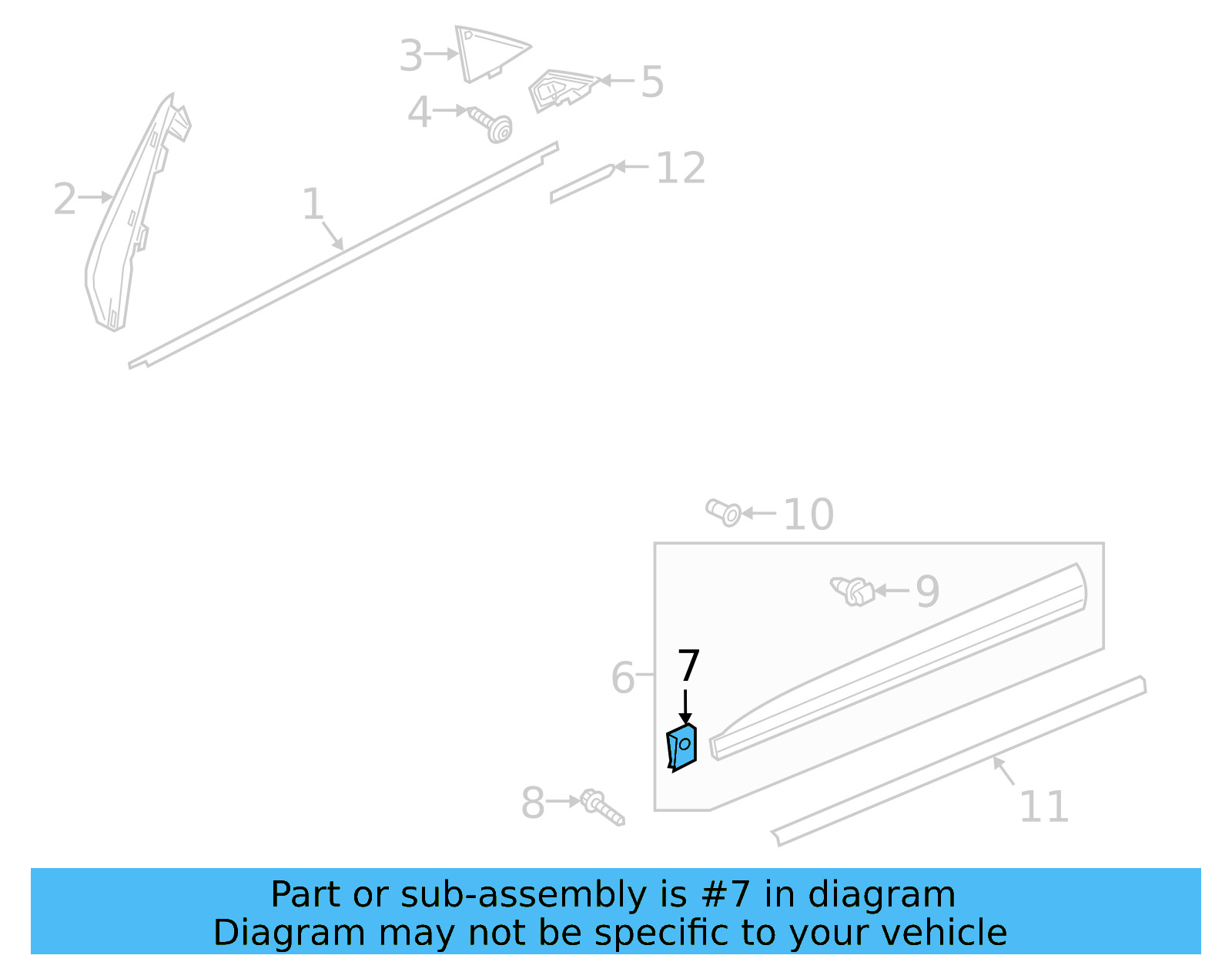 Lower Molding Nut WHT-008-864 - View 8