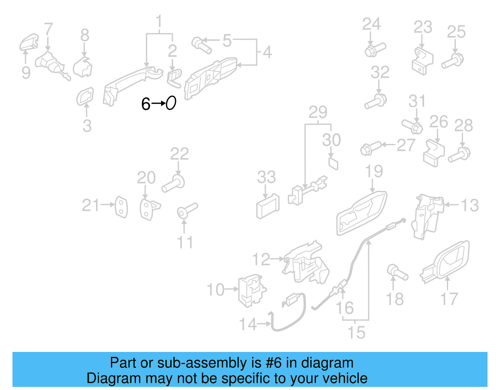 Handle Base Seal 1J0-820-749-C - View 6