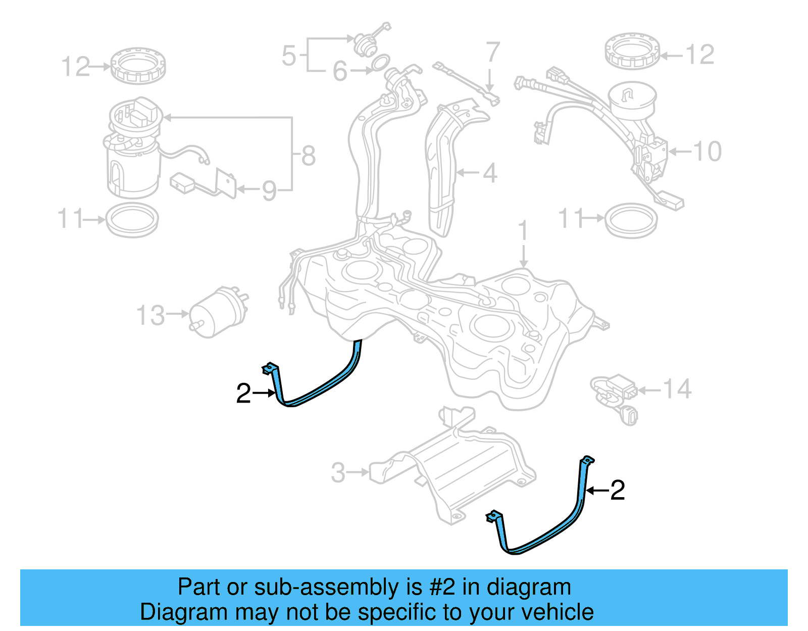 Tank Strap 1K0-201-655-B - View 11
