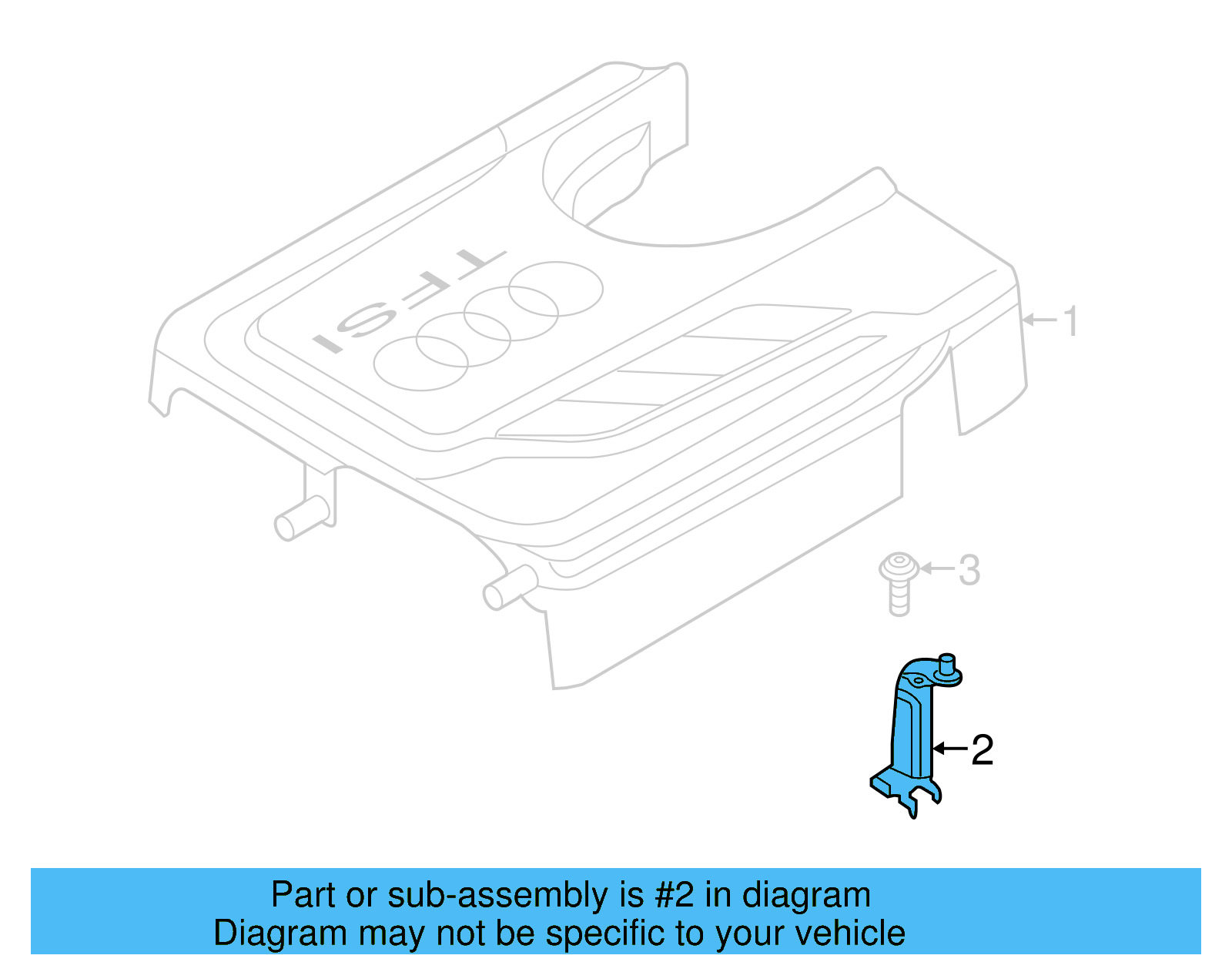 Engine Cover Bracket 04E-103-932-C - View 4
