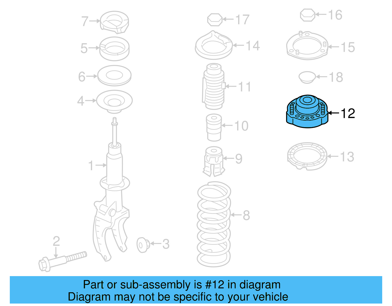 Upper Seat 7P0-412-321-A - View 6