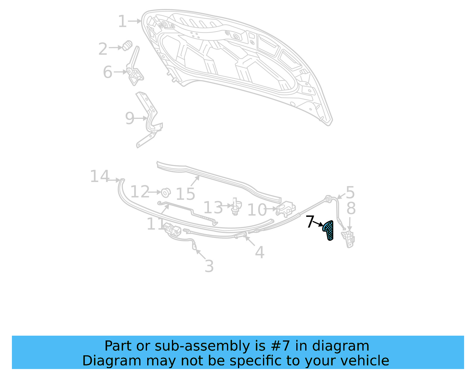 Release Handle 6R1-823-533-9B9 - View 2