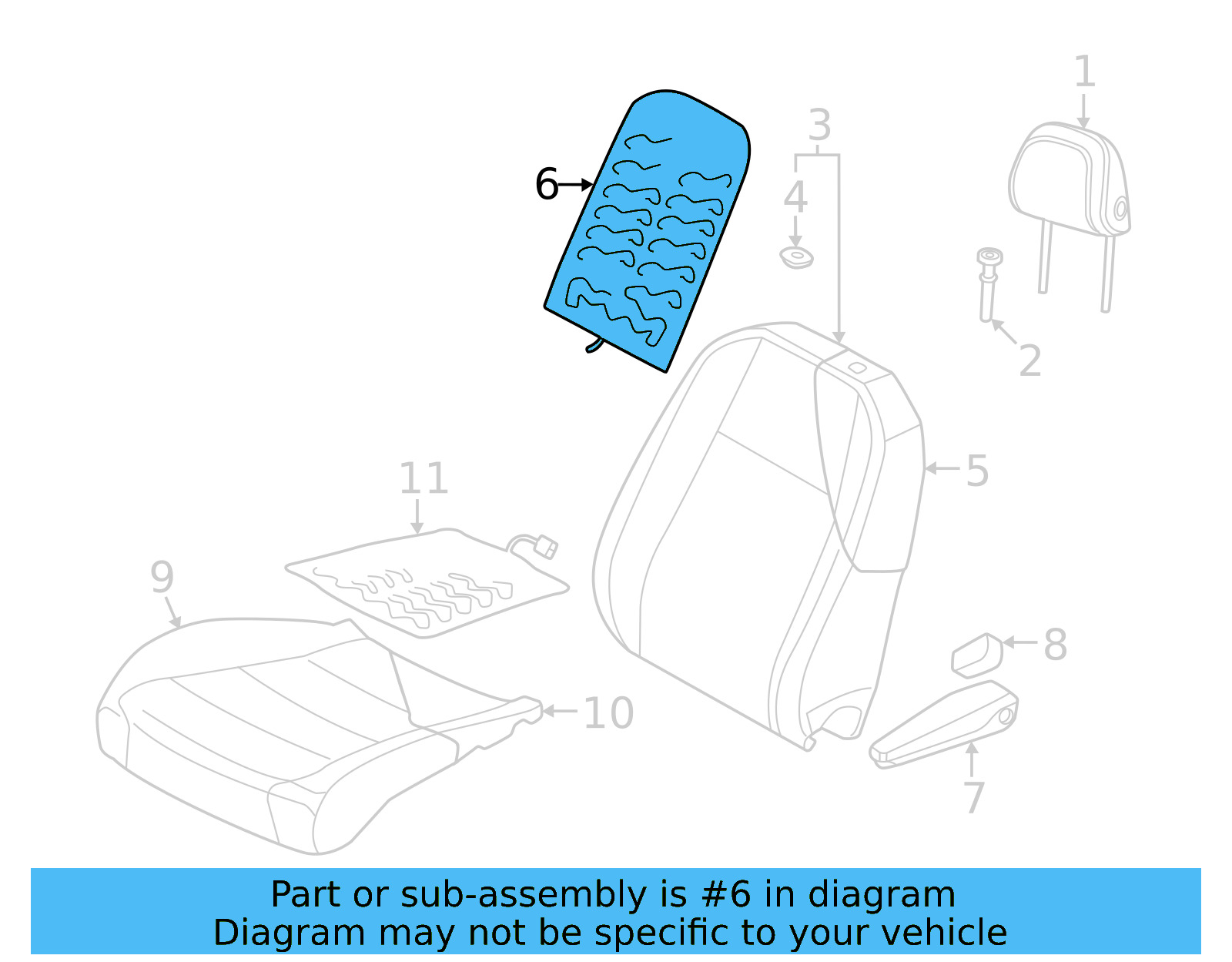 Seat Back Heater 11K-963-557