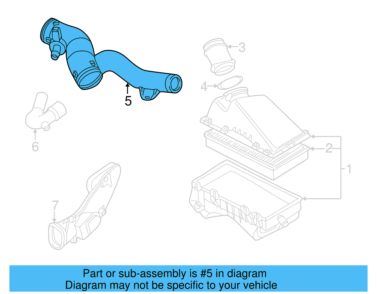 Connector Pipe 1J0-129-684-G - View 3