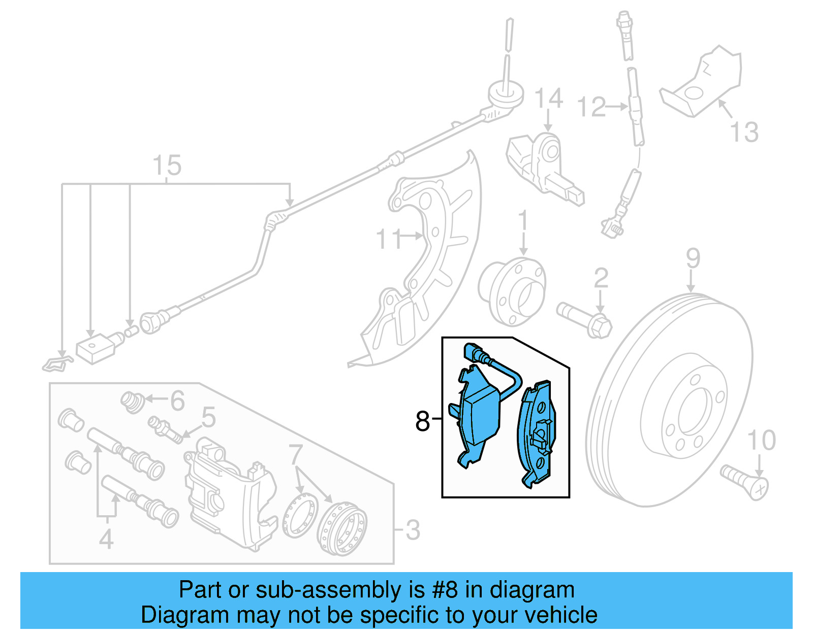 Brake Pads 1S0-698-151-B - View 3
