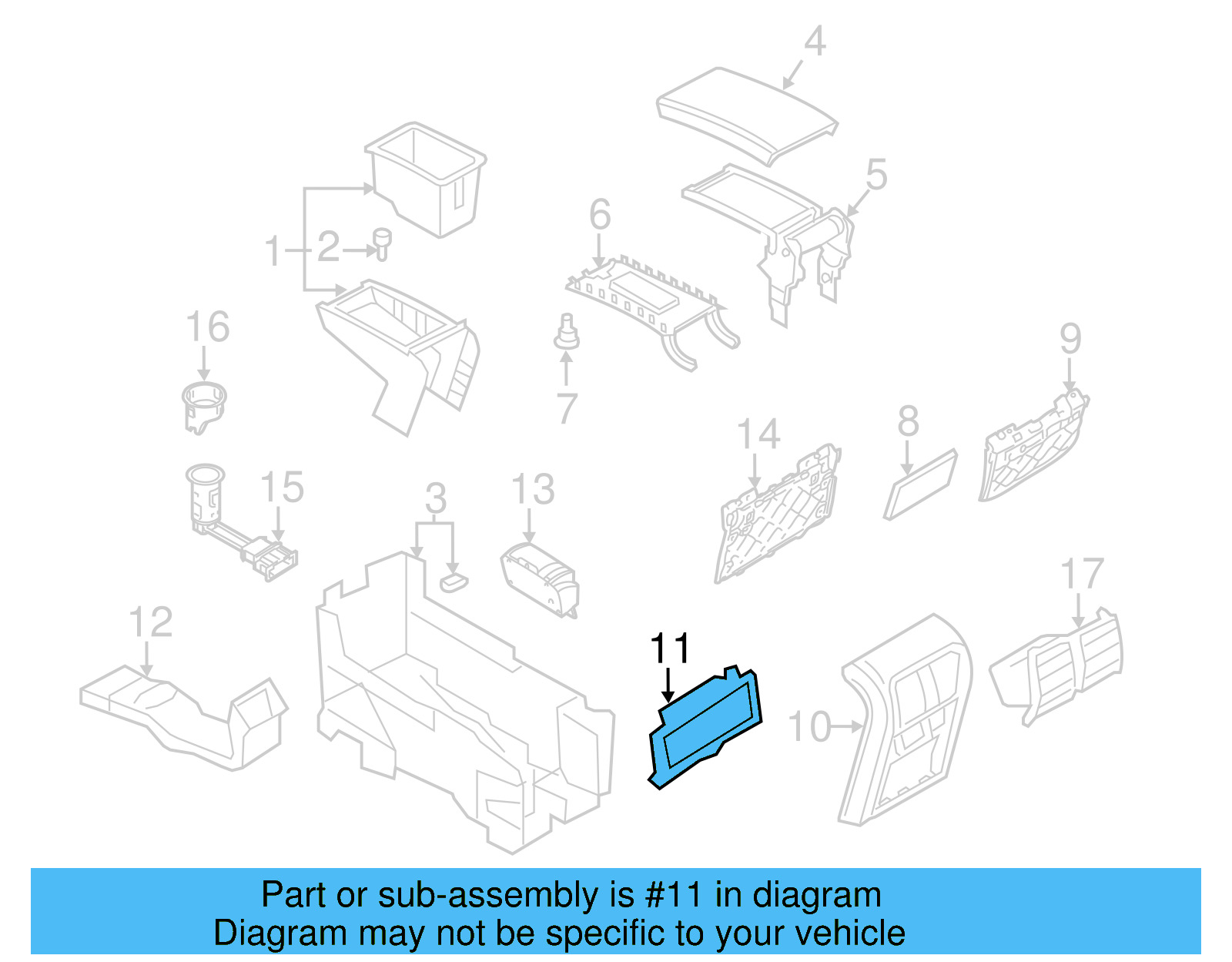 Switch Bezel 3C0-863-289-D-1QB