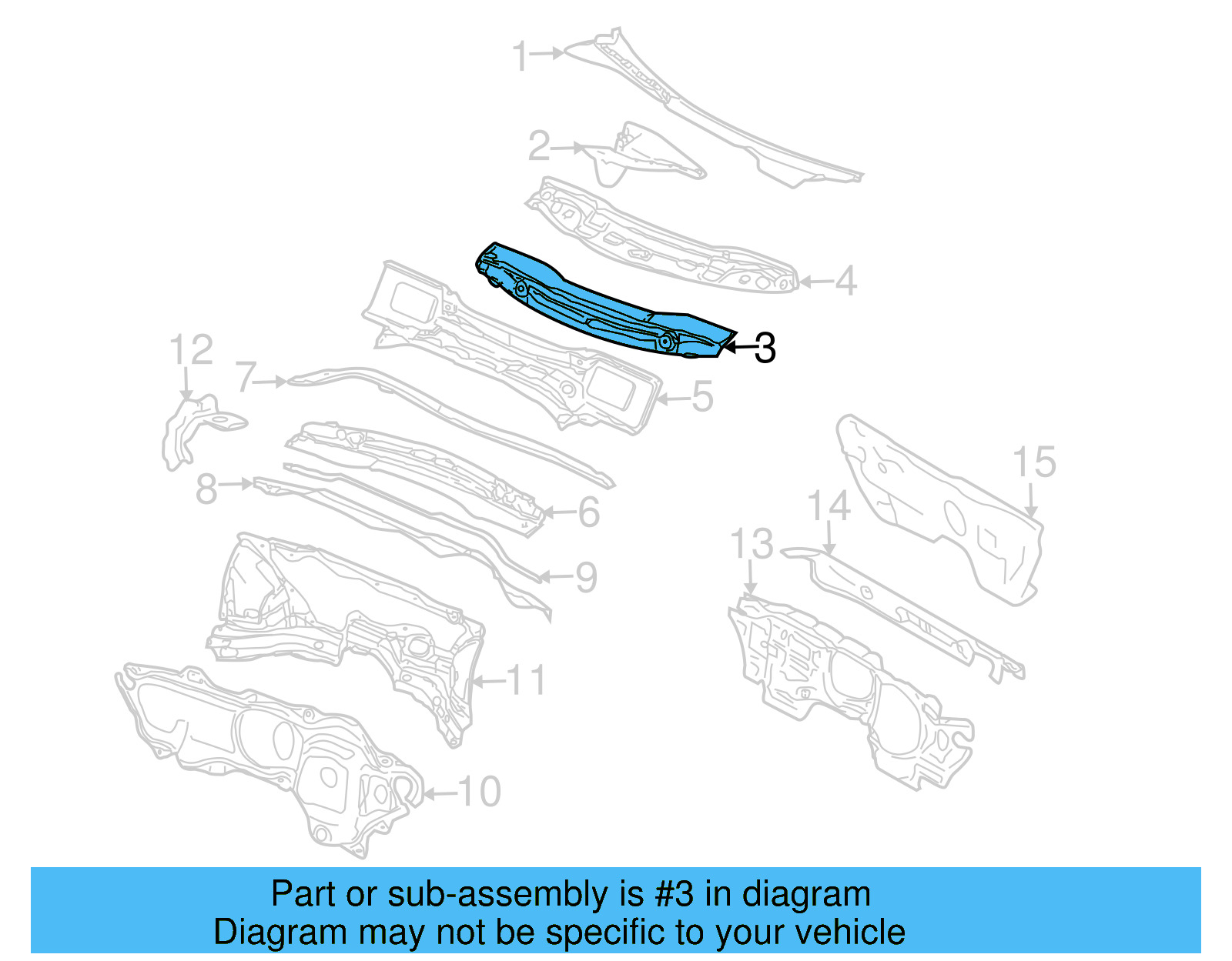 Cross Sill 1K0-803-163 - View 7