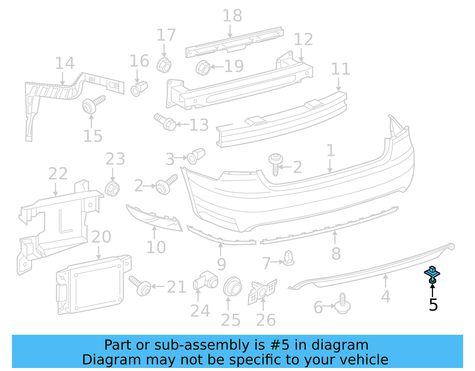 Spoiler Rivet WHT-005-263 - View 43
