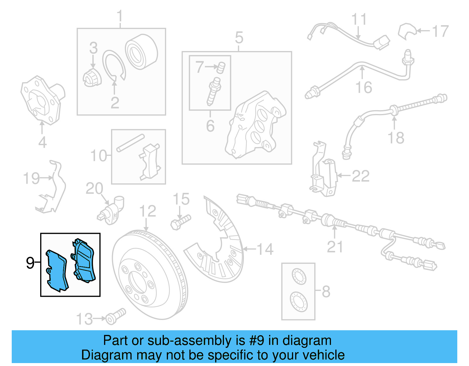 Brake Pads Front 7P6-698-151-F - View 12