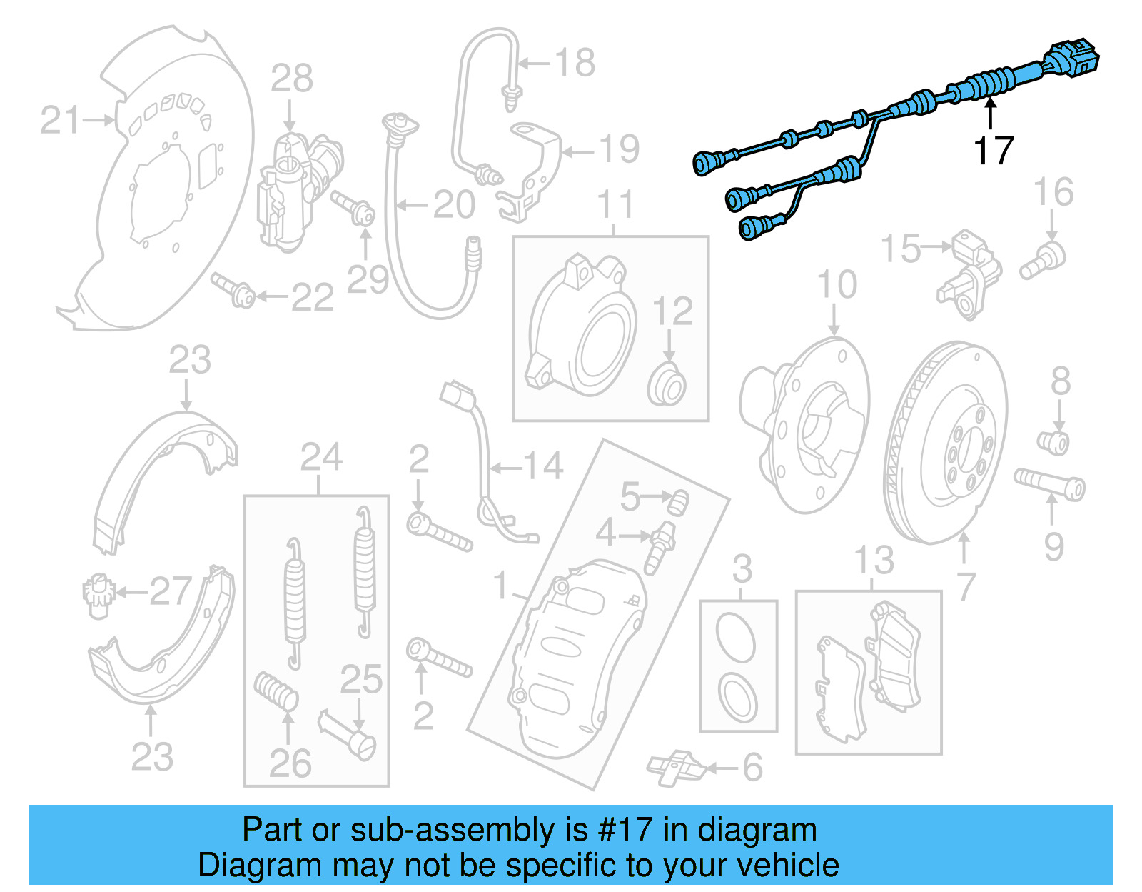 ABS Sensor Wire 7P0-971-279-D - View 4
