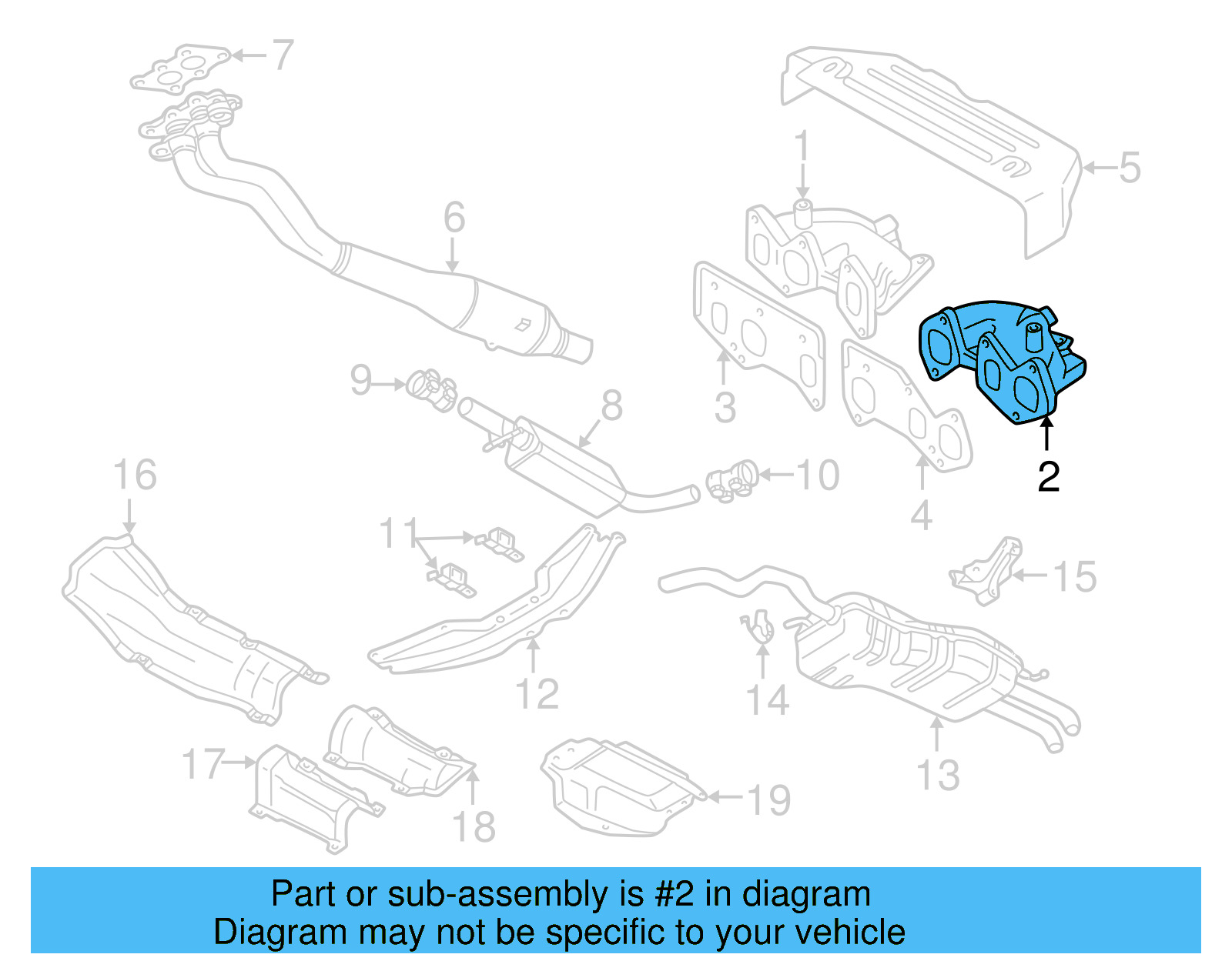 Exhaust Manifold 022-253-034-M - View 7