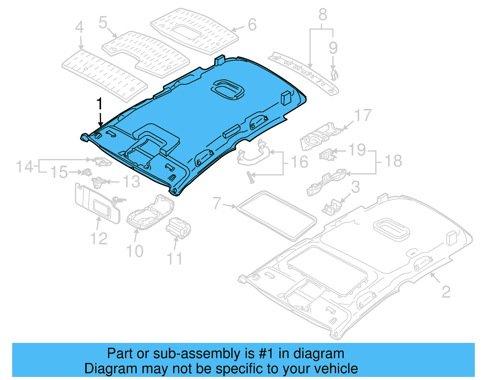 Headliner 5K3-867-502-B-BR2 - View 11