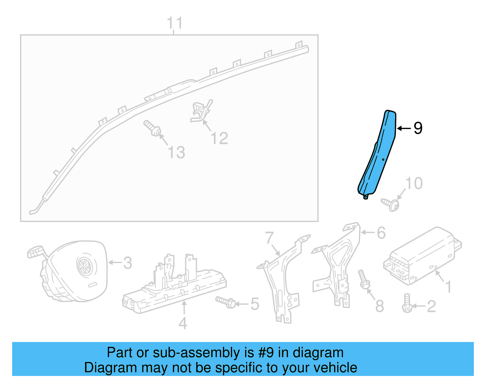 Ft Seat Air Bag 5NN-880-241-D - View 4