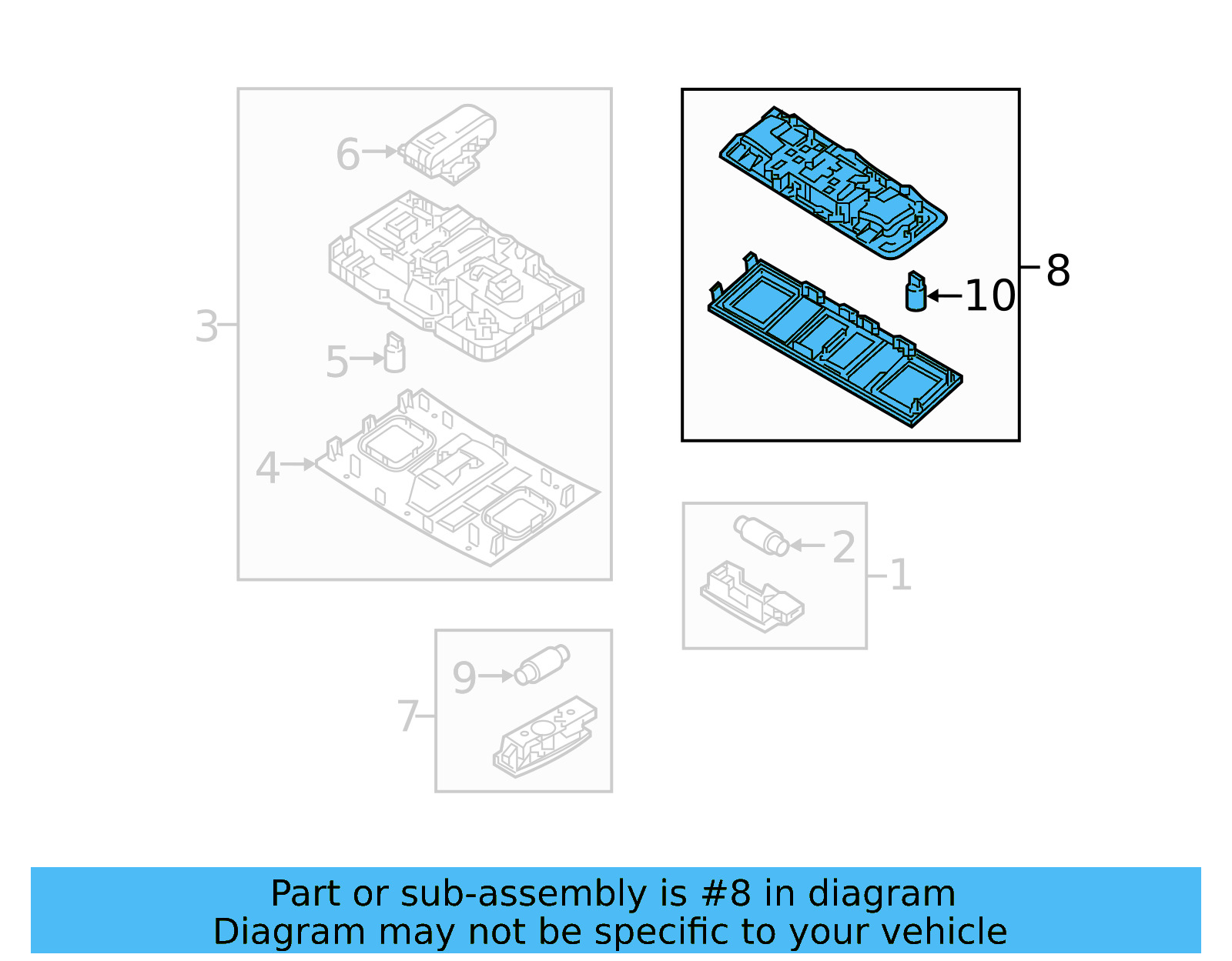 Rear Lamp Assembly 3CN-947-290-QAV - View 5
