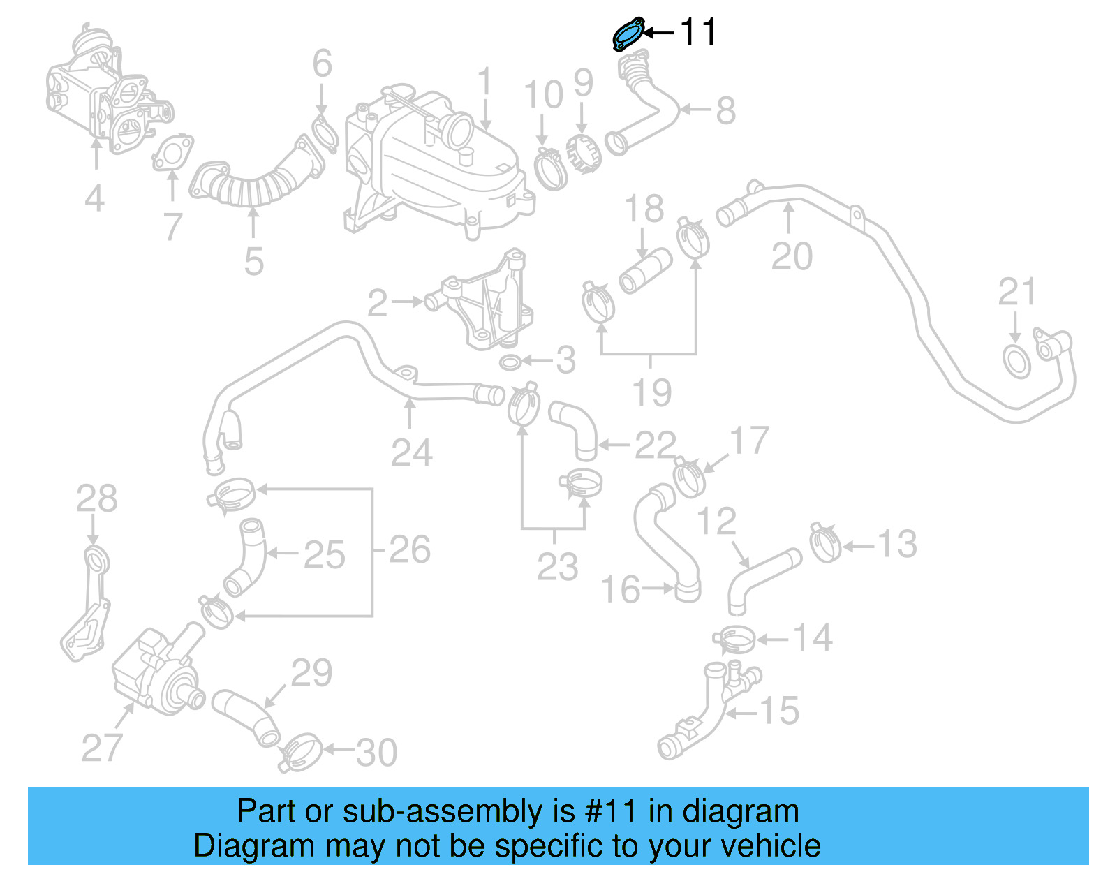 Connector Pipe Gasket 059-131-797-G - View 2