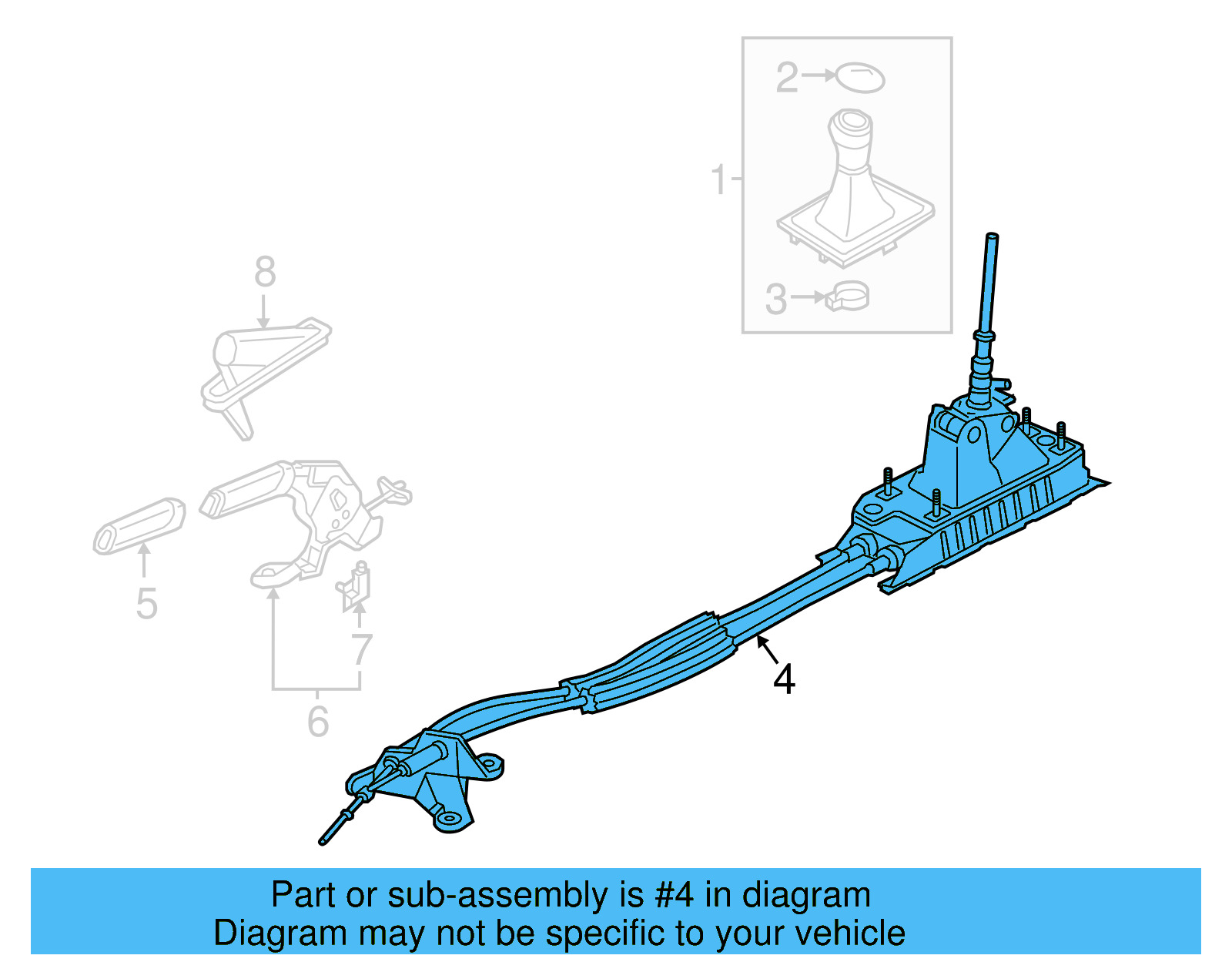 Manual Transmission Shift Lever 1K0-711-049-CQ - View 6