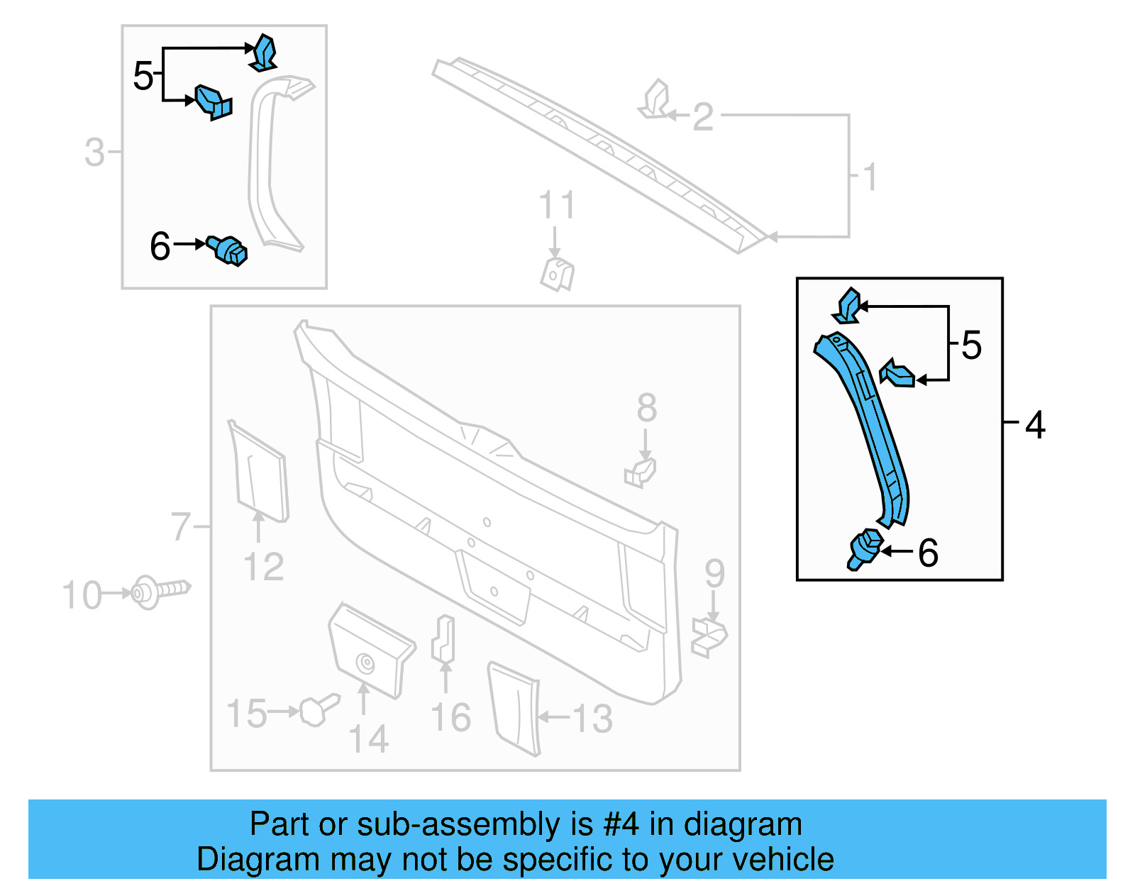 Side Trim 5G9-867-603-A-82V - View 4