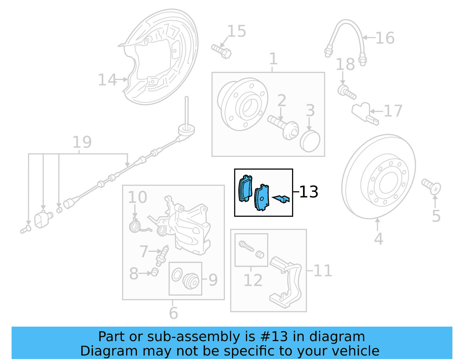 Brake Lining 7N0-698-451-D - View 5