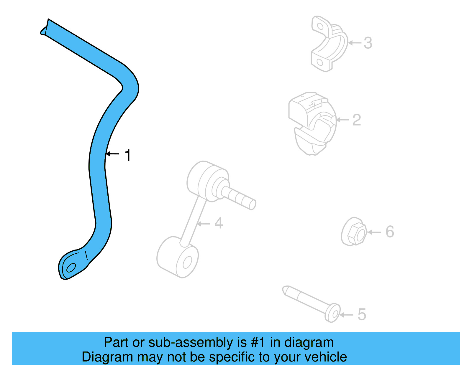Stabilizer Bar 1K0-511-409-CA - View 17