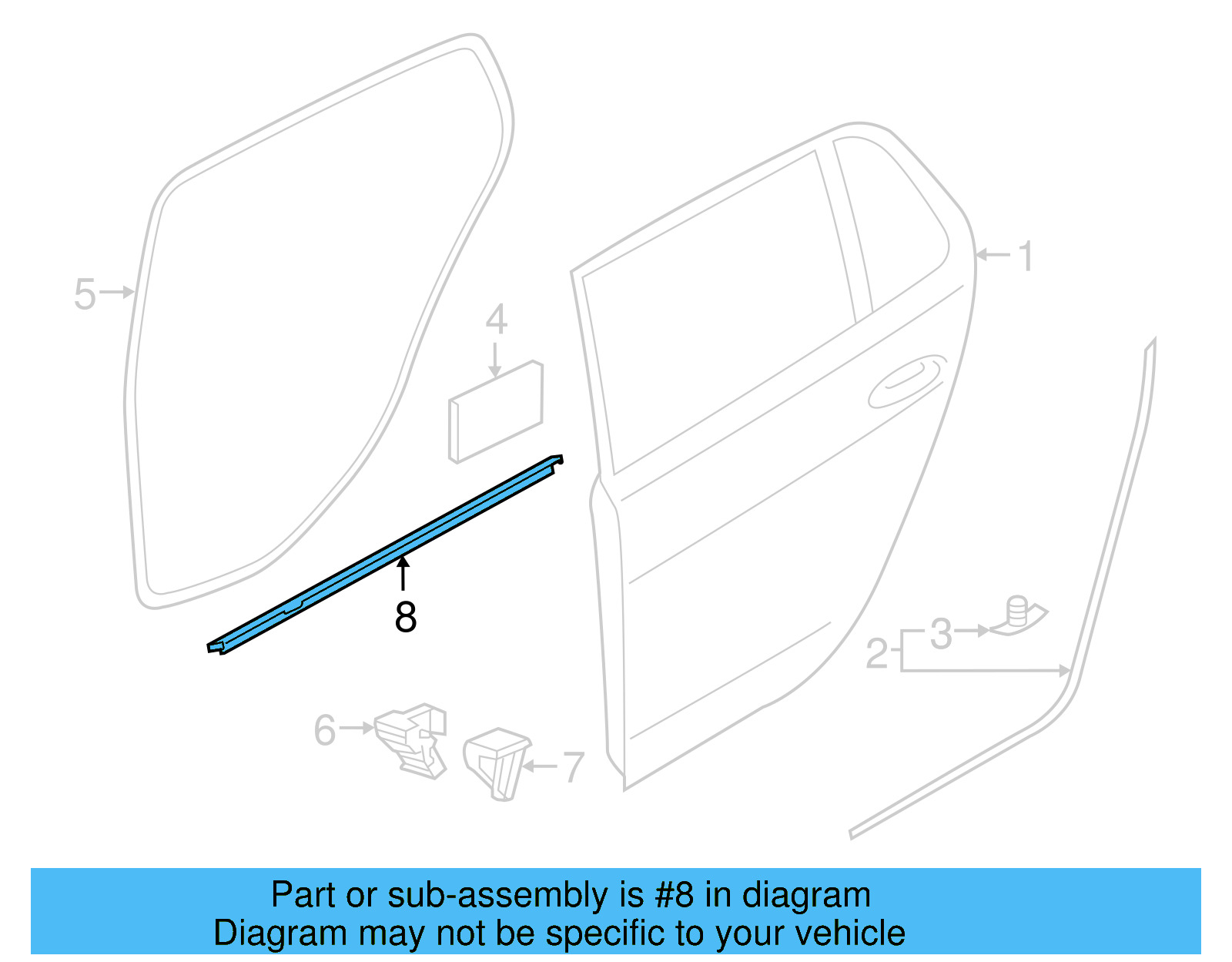 Belt Weather 5G6-839-477-F-5AP - View 7