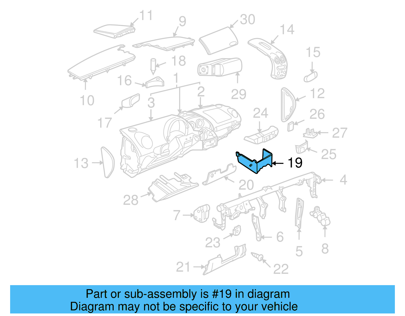 Lower Cover 1C1-857-206-A-7DE - View 7