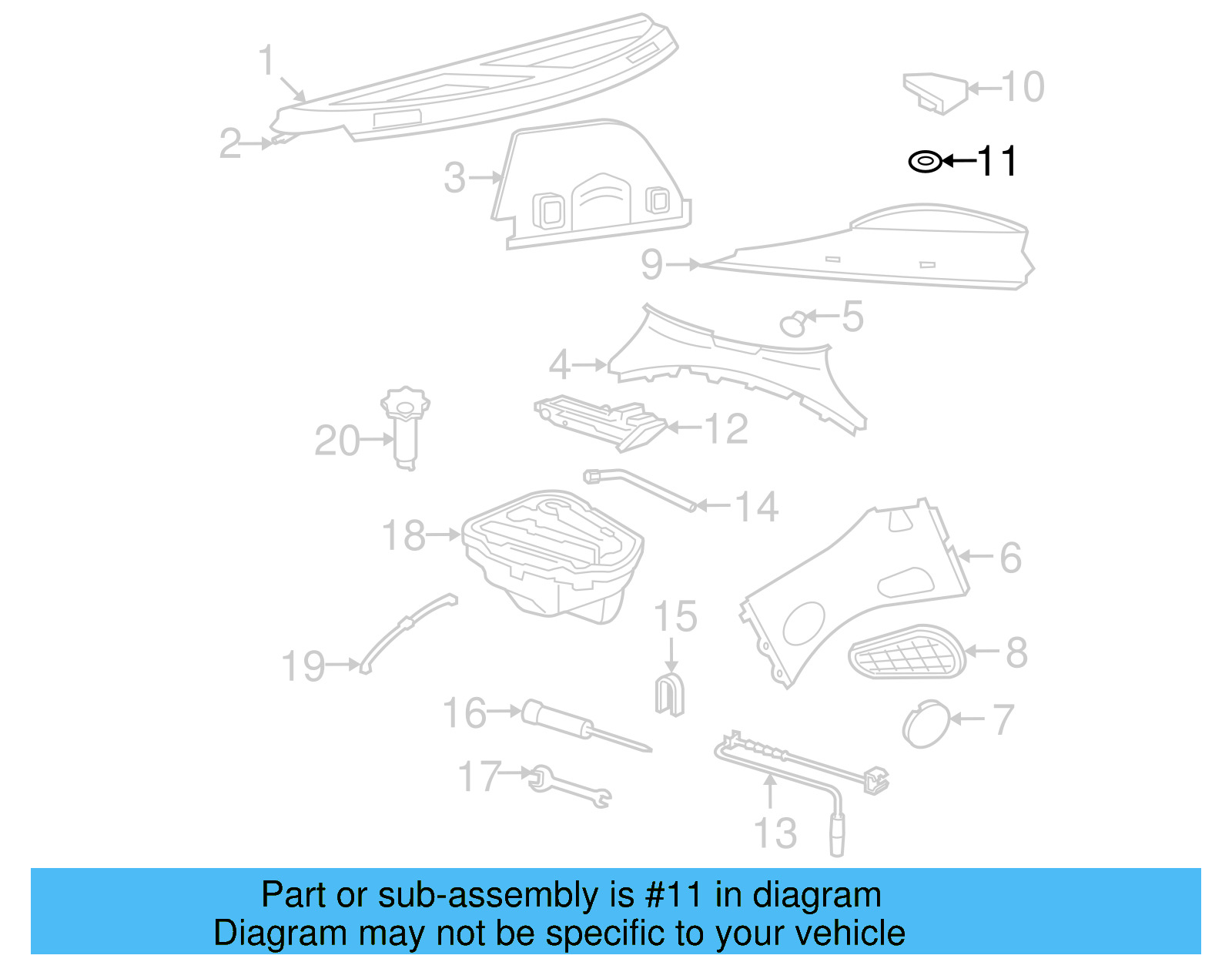 Handle Washer 3B5-867-921 - View 4