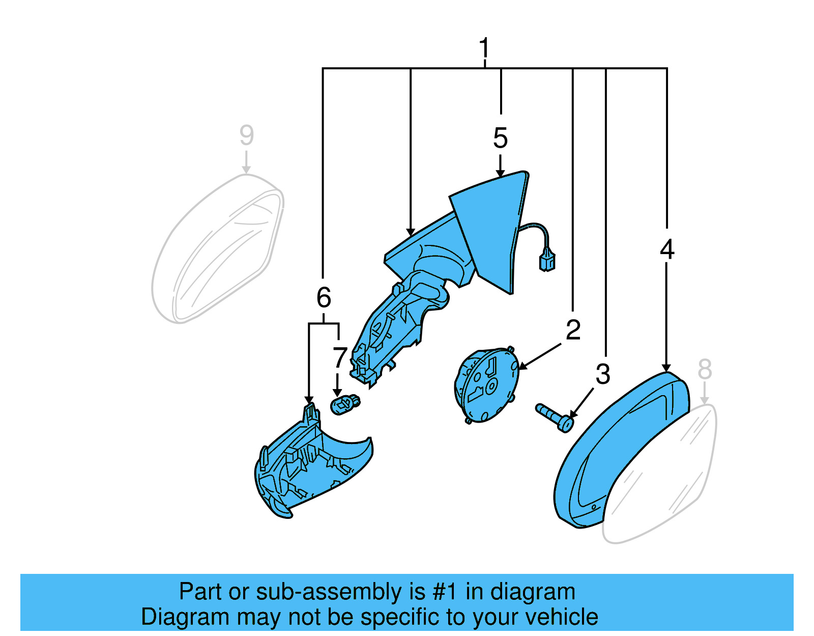 Housing Assembly 5N1-857-507-R-9B9 - View 6