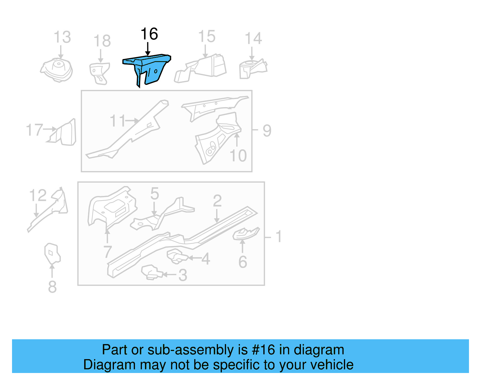 Filler Plate 1K0-805-088-A - View 16