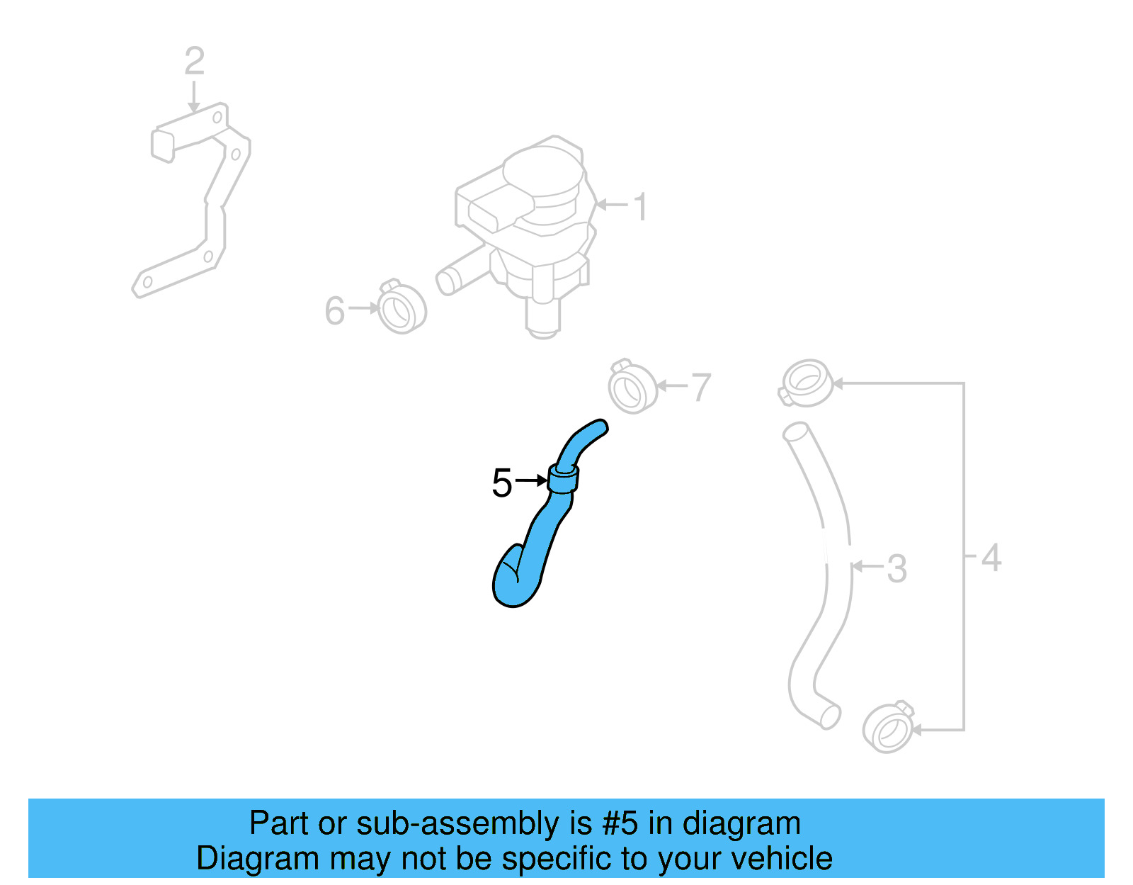 Outlet Hose 3C0-121-063-E - View 12