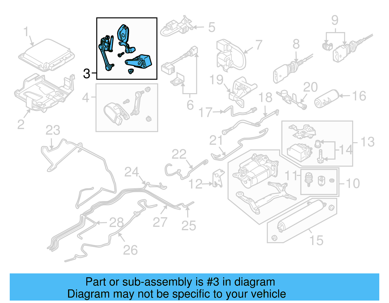 Height Sensor 7L0-616-214-C - View 3