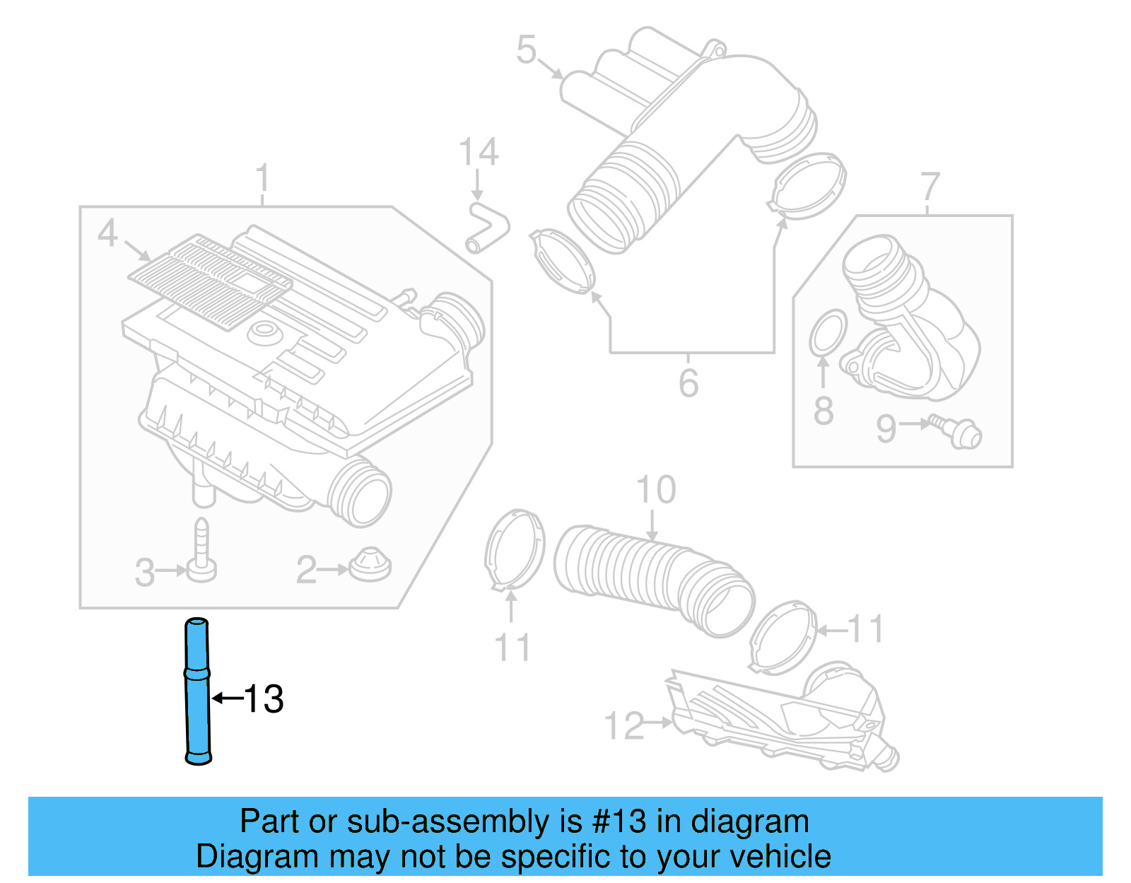 Drain Hose 04E-129-637 - View 7