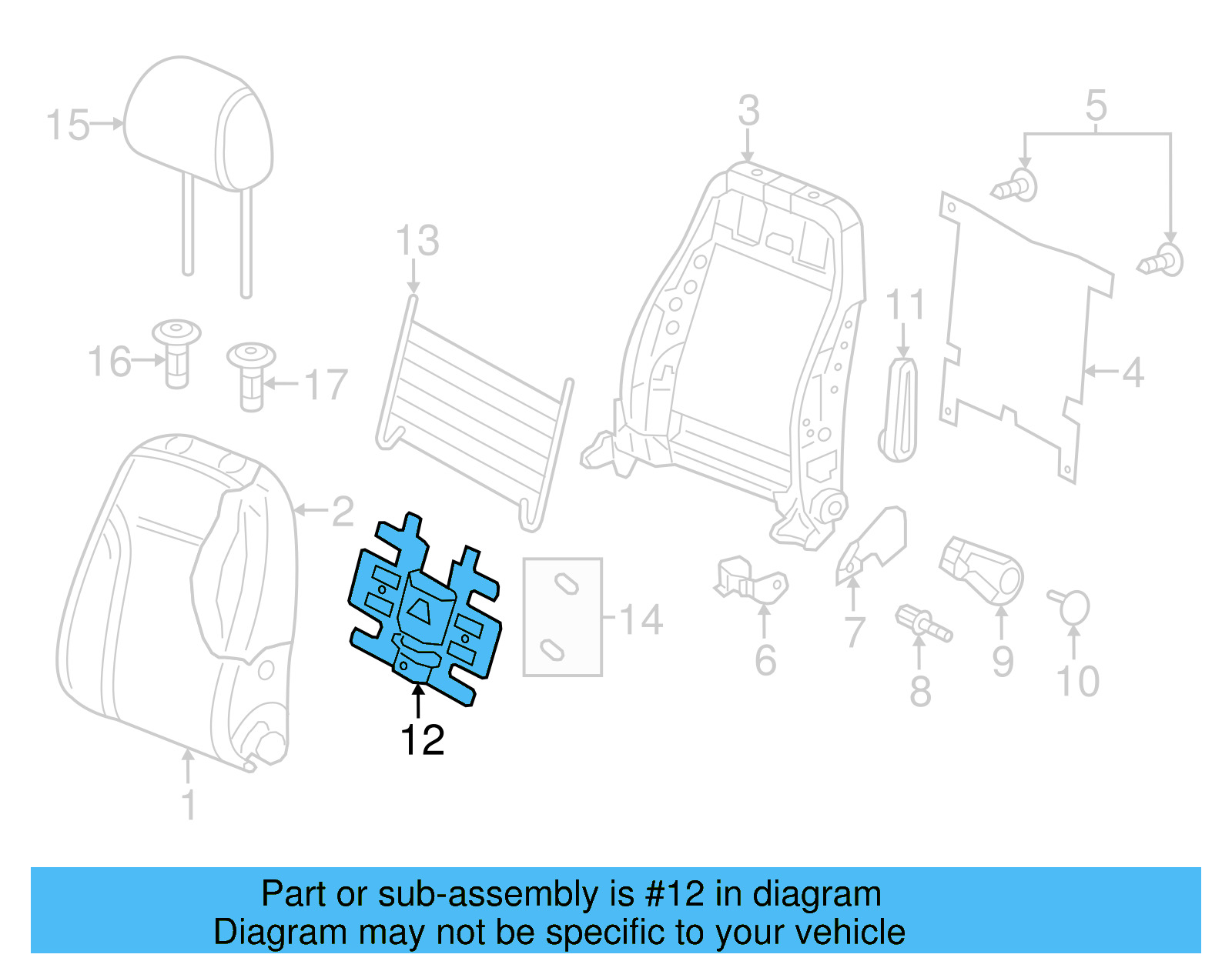 Lumbar Support 5N0-881-880-E - View 34
