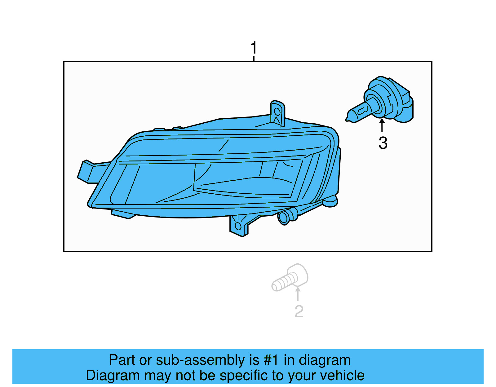 Fog Lamp Assembly 510-941-662-D - View 4