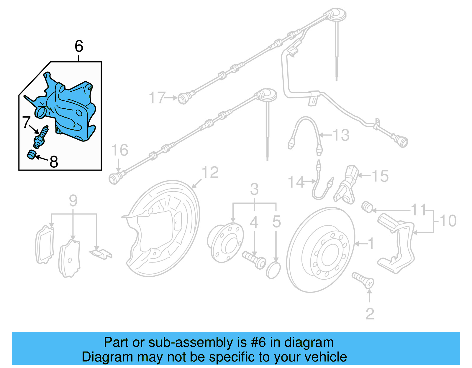Caliper 5K0-615-424-A - View 11