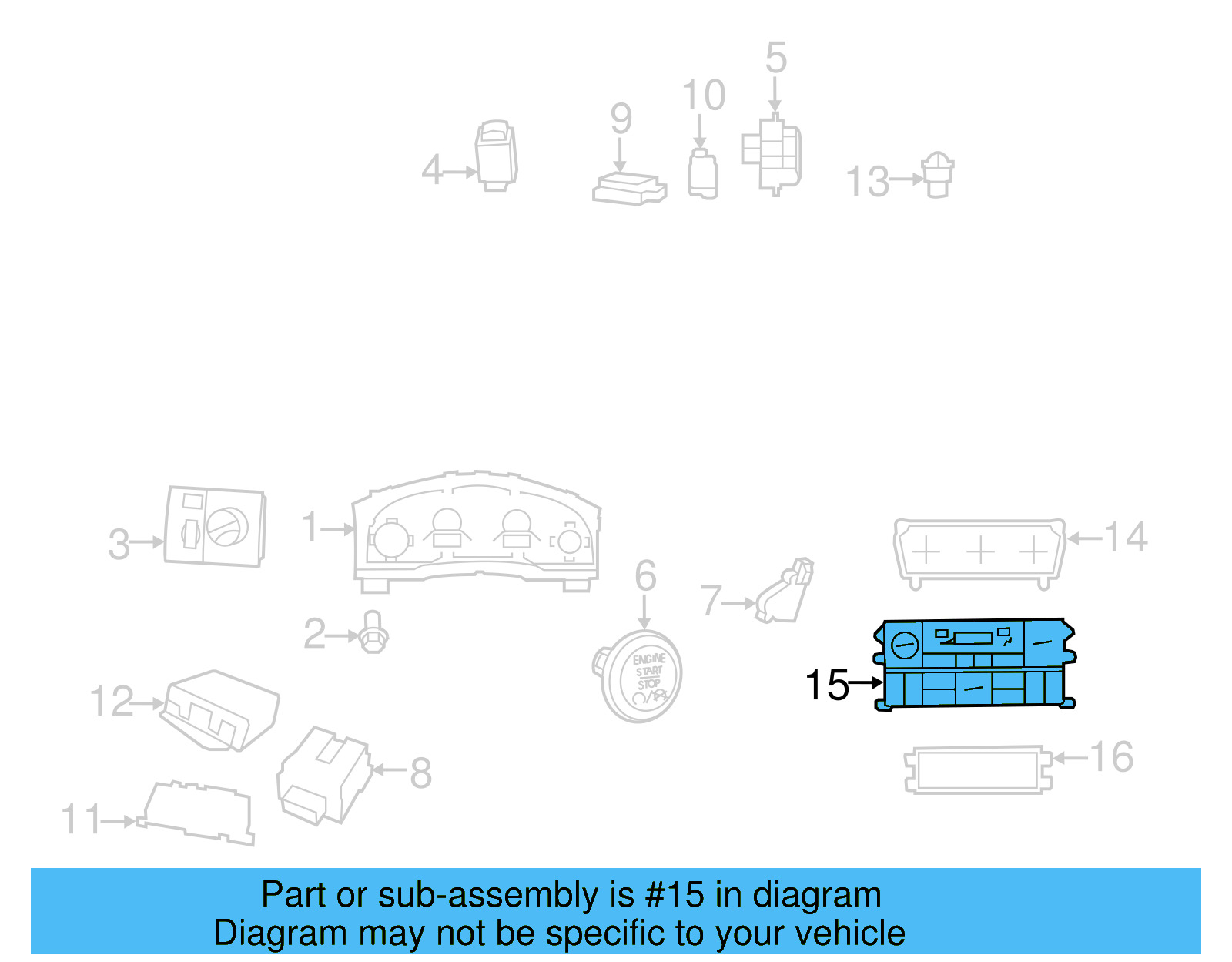 Dash Control Unit 7B0-820-045-C - View 5