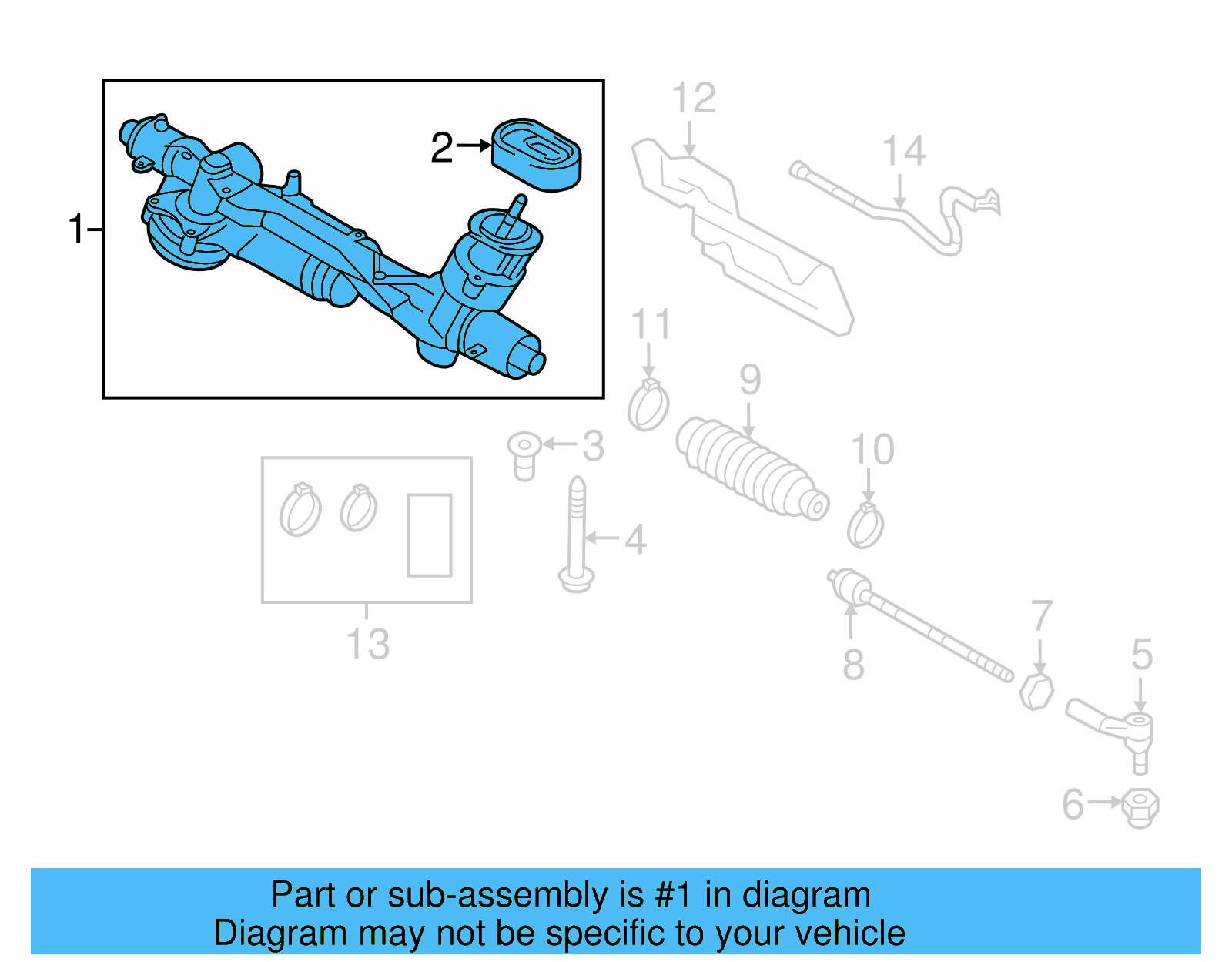 Steering Gear 5Q1-423-056-F - View 5