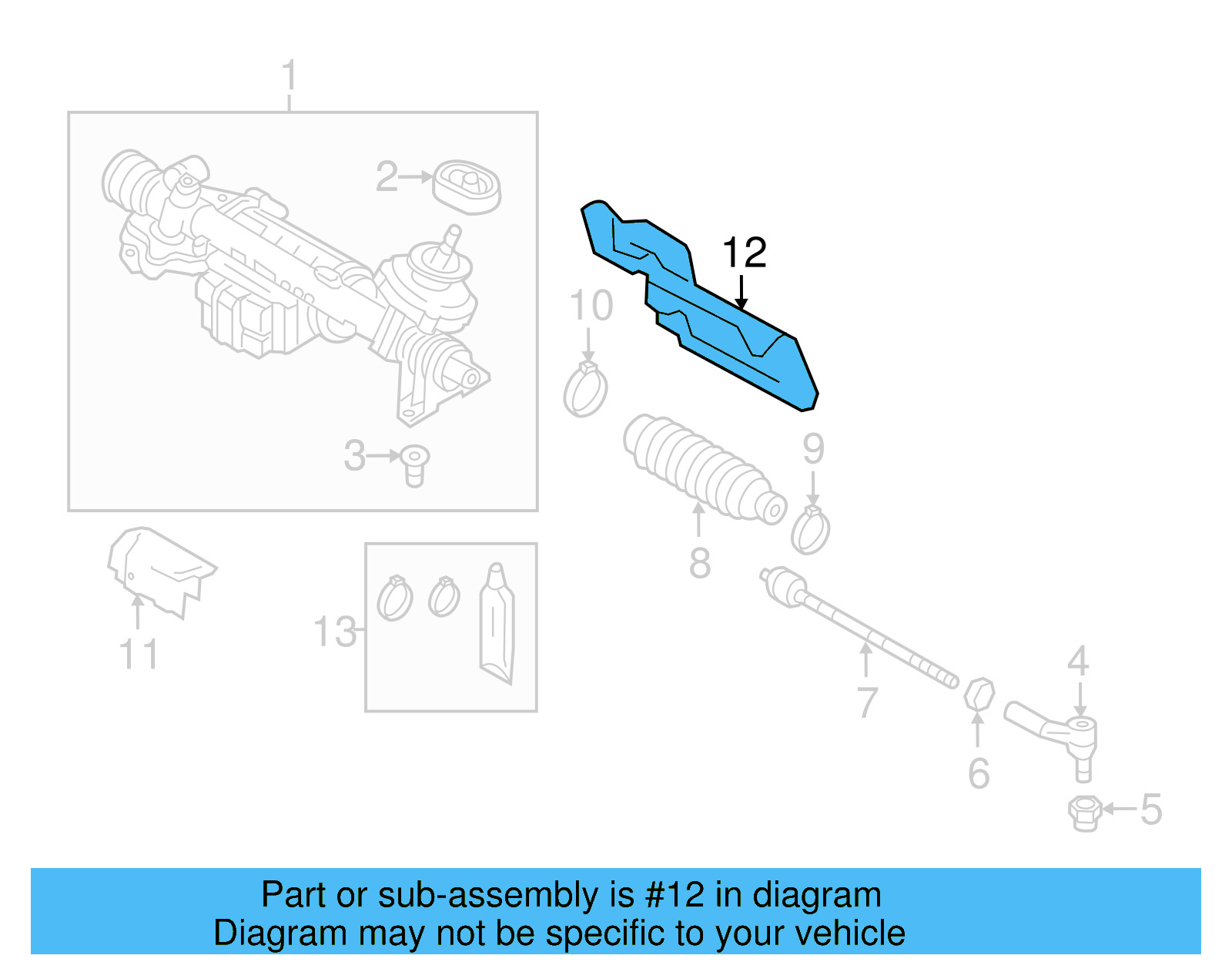Steering Gear Dust Shield 1K1-423-981-J - View 27