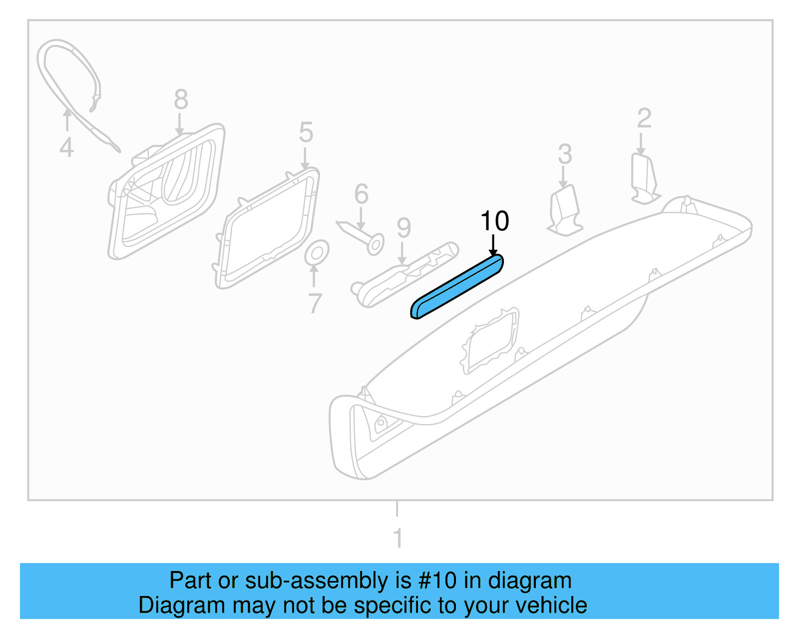 Handle Cover 4F5-880-704 - View 10