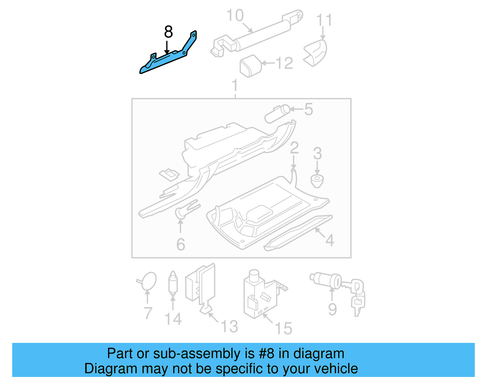 Retaining Bracket 1C1-880-812-D - View 10