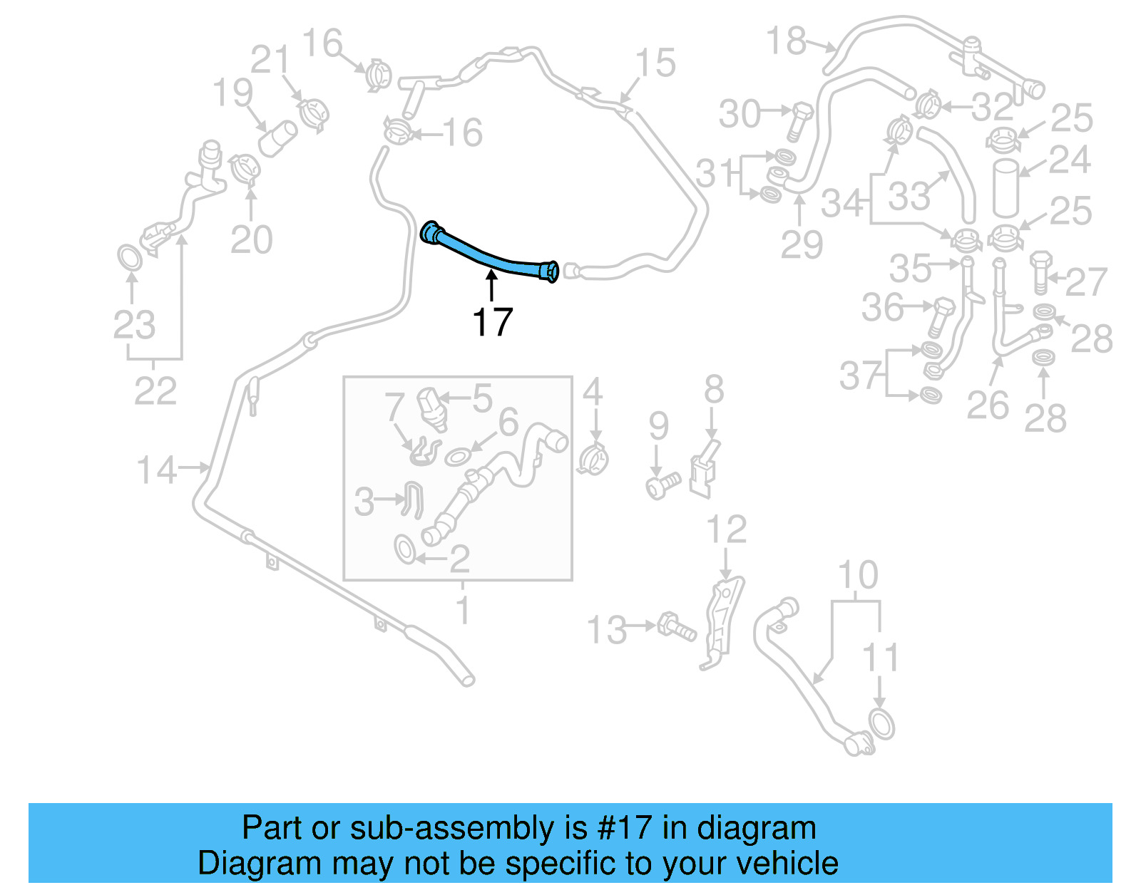 Rear Inlet Tube 059-121-731-D - View 11