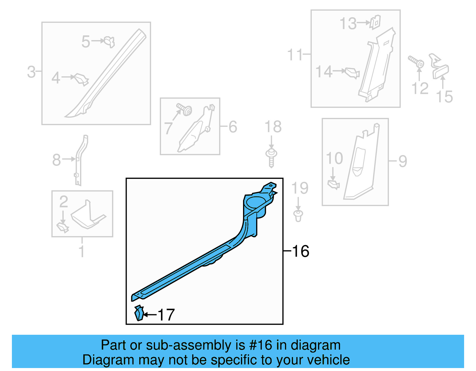 Scuff Plate 5GM-853-369-DAT - View 3