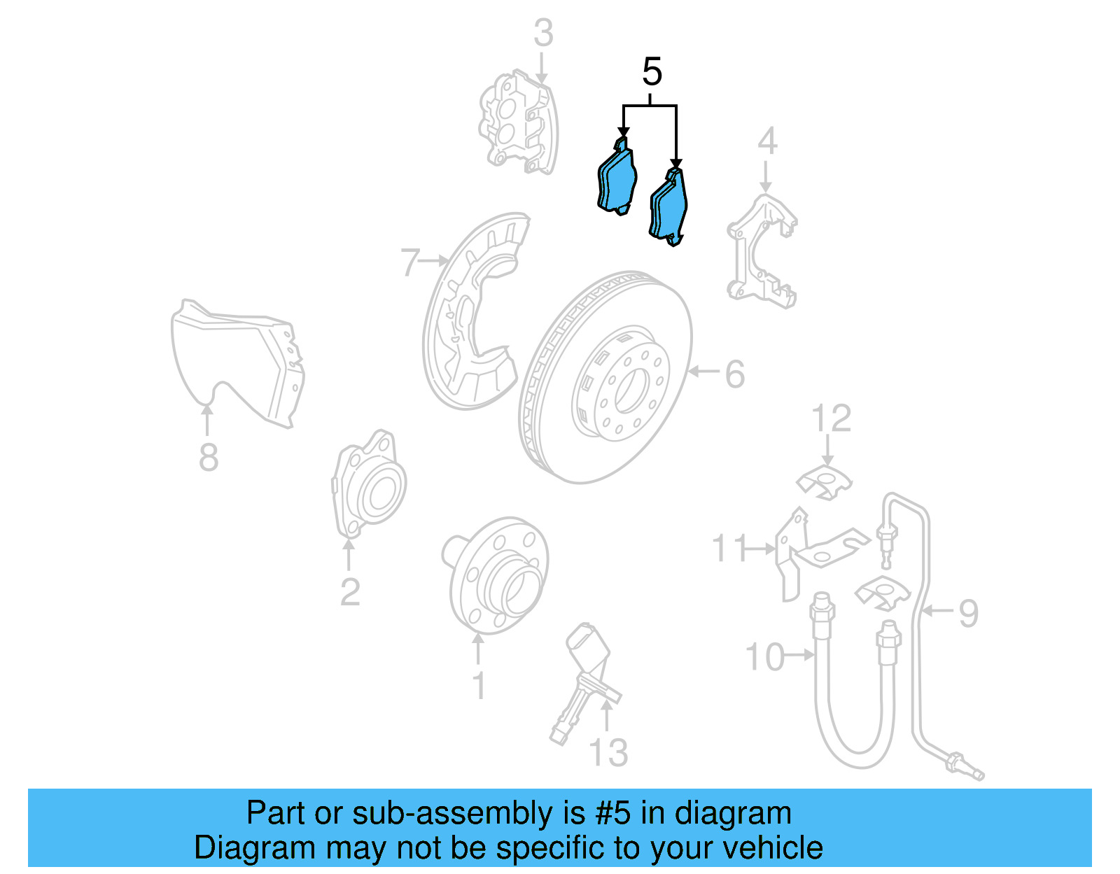 Brake Lining 4E0-698-151-Q - View 4