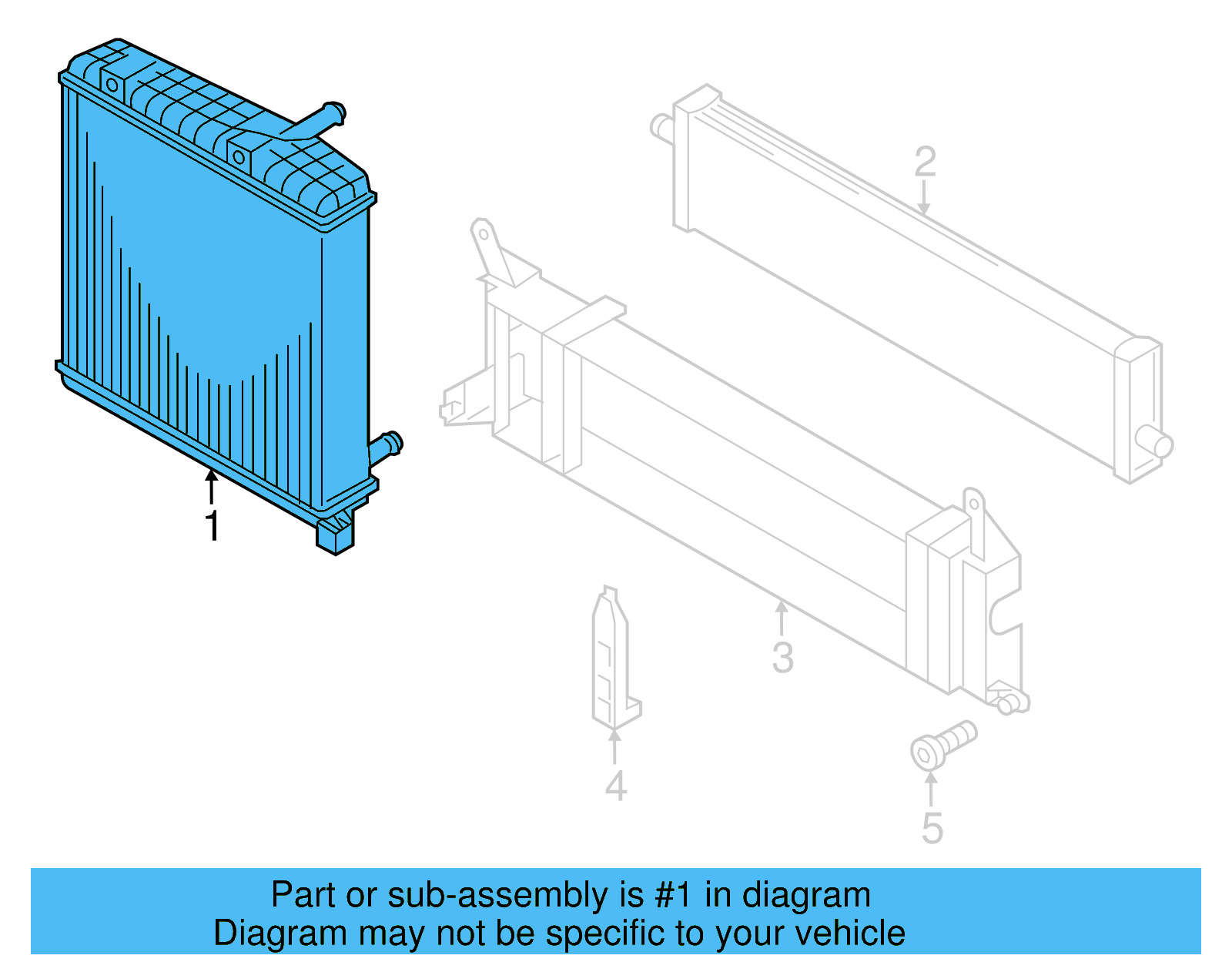 Auxiliary Radiator 7P0-121-212-K - View 2