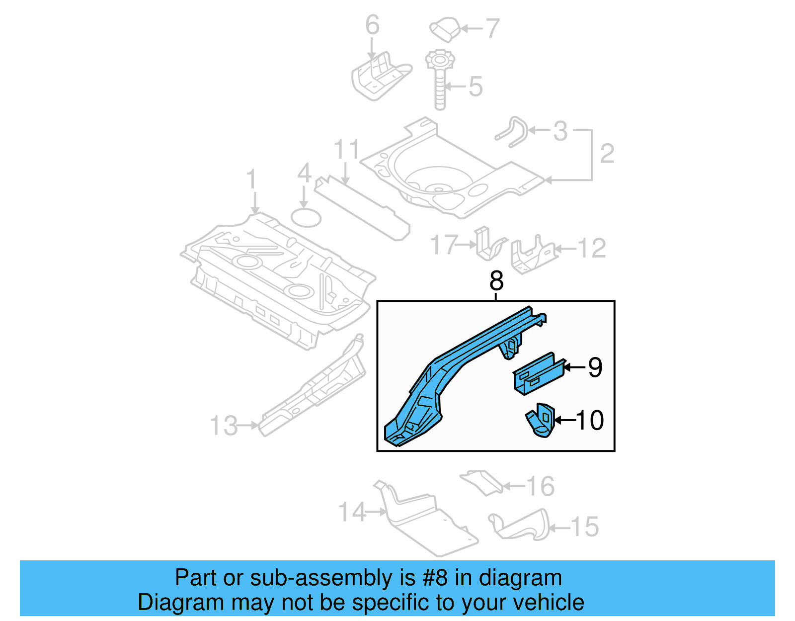 Rail Assembly 1C0-803-501-E - View 11