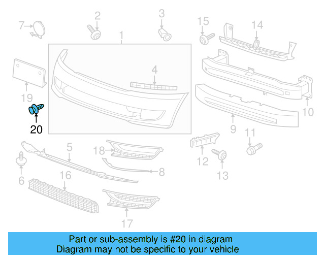 License Bracket Rivet N-038-549-4 - View 68
