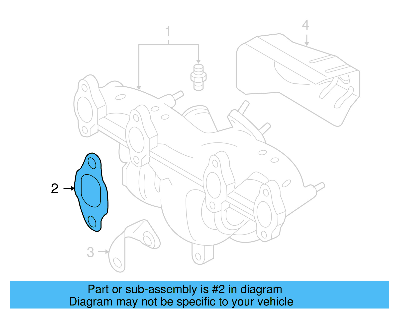Manifold Gasket 03G-253-039-F - View 4
